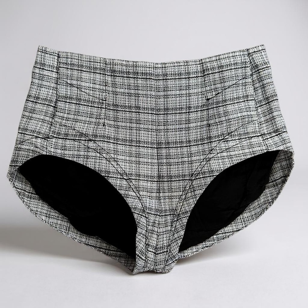 Free People Plaid High-Waisted Shorts size 2 xs